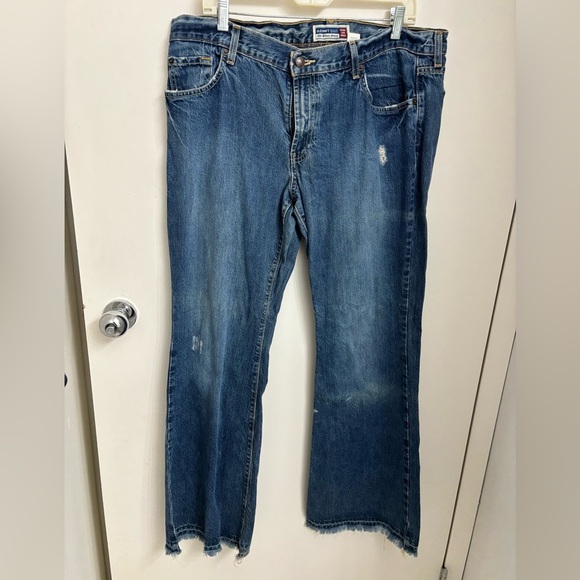 Old Navy Denim - Vintage Old Navy Blue Jeans with Raw Hem